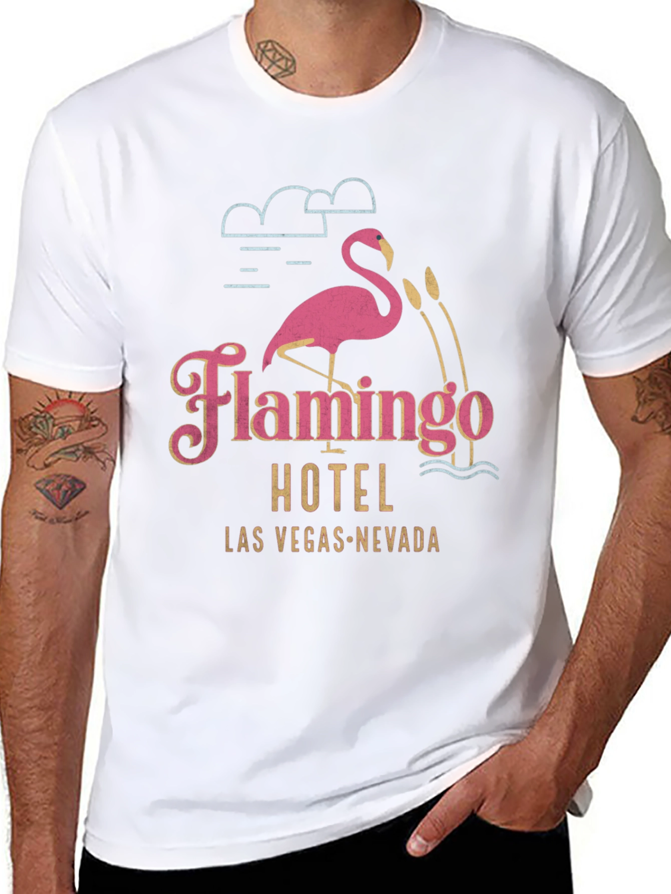 Flamingo Hotel T-Shirt - Las Vegas Retro Graphic Tee