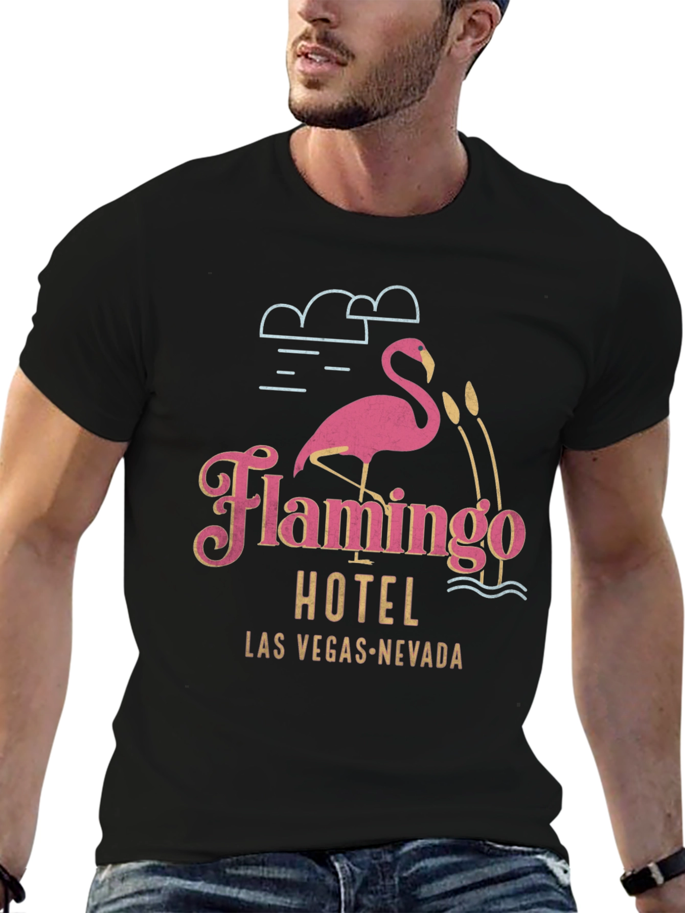 Flamingo Hotel T-Shirt - Las Vegas Retro Graphic Tee