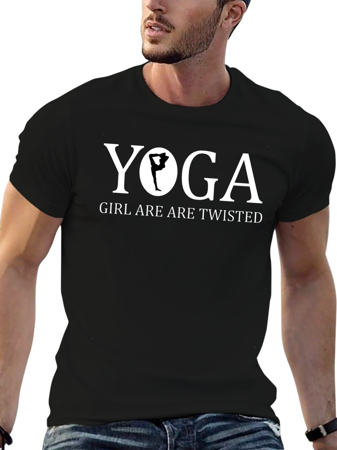 Yoga Girl Twisted Tee - Unisex Black T-Shirt