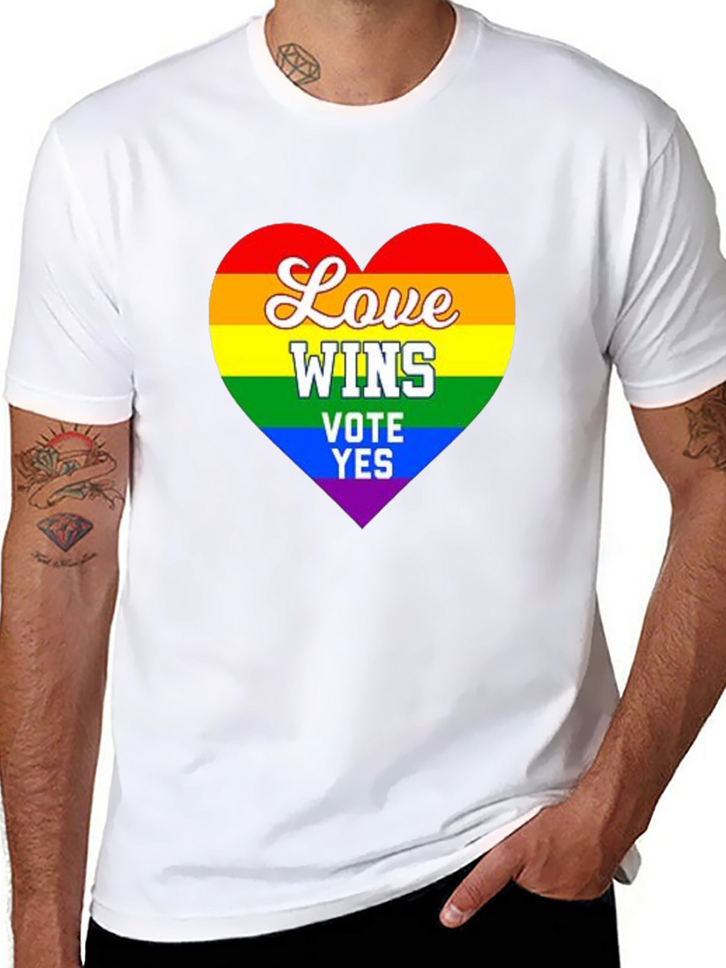 Love Wins Pride T-Shirt - Vote Yes
