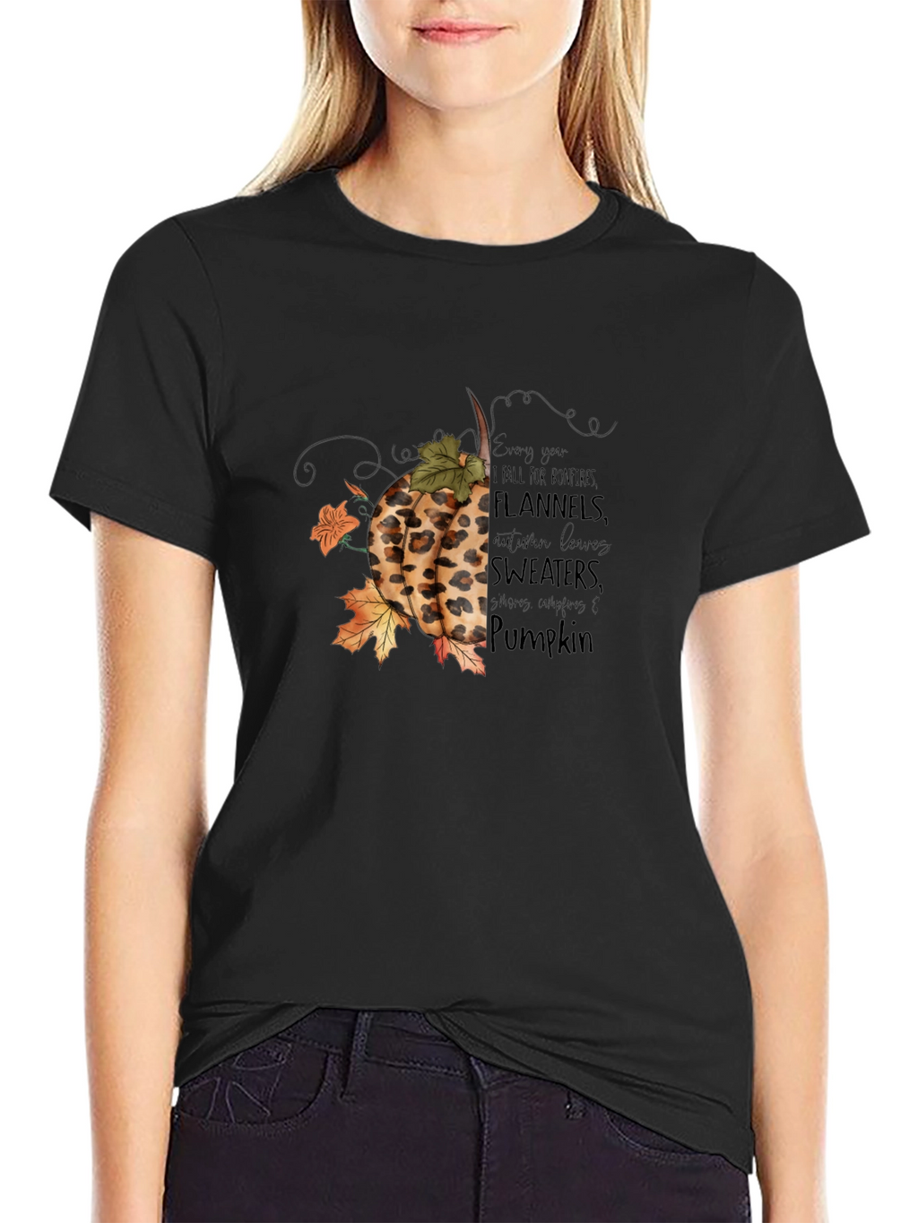 Fall Pumpkin T-Shirt: Bonfires Flannels & Sweaters
