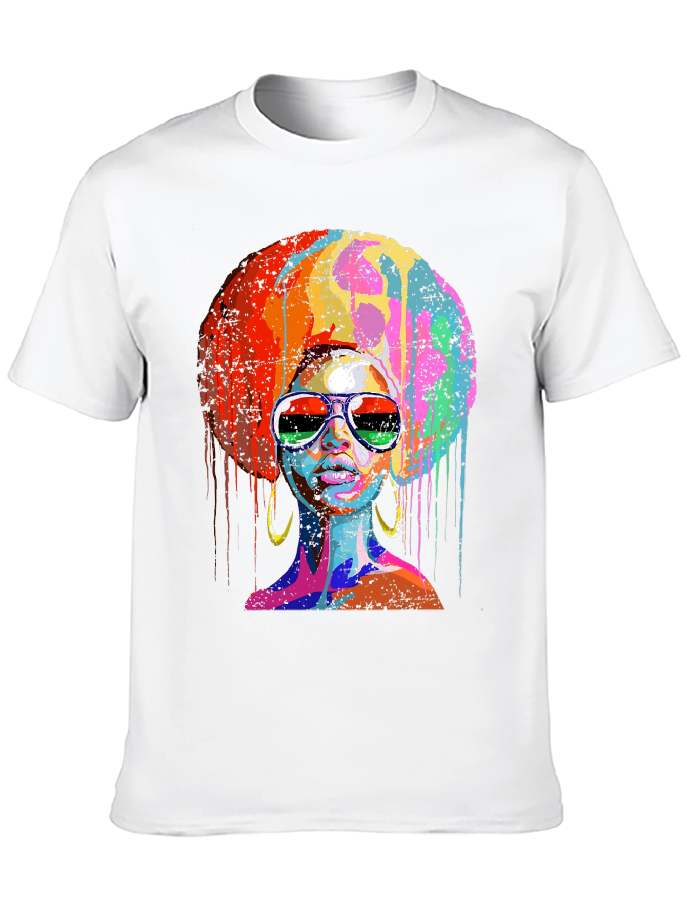 Afro Queen Graphic Tee - Black