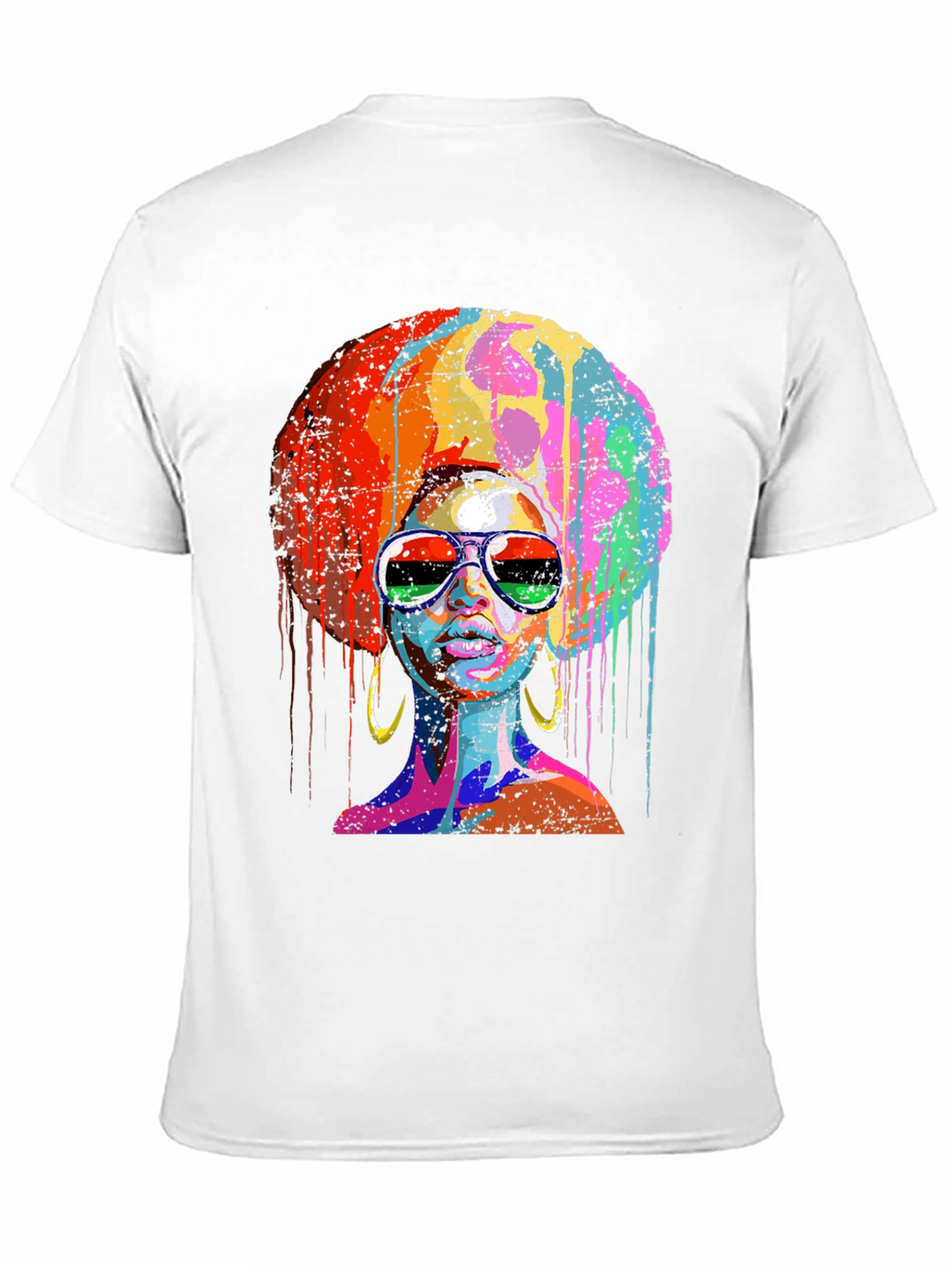Afro Queen Graphic Tee - Black