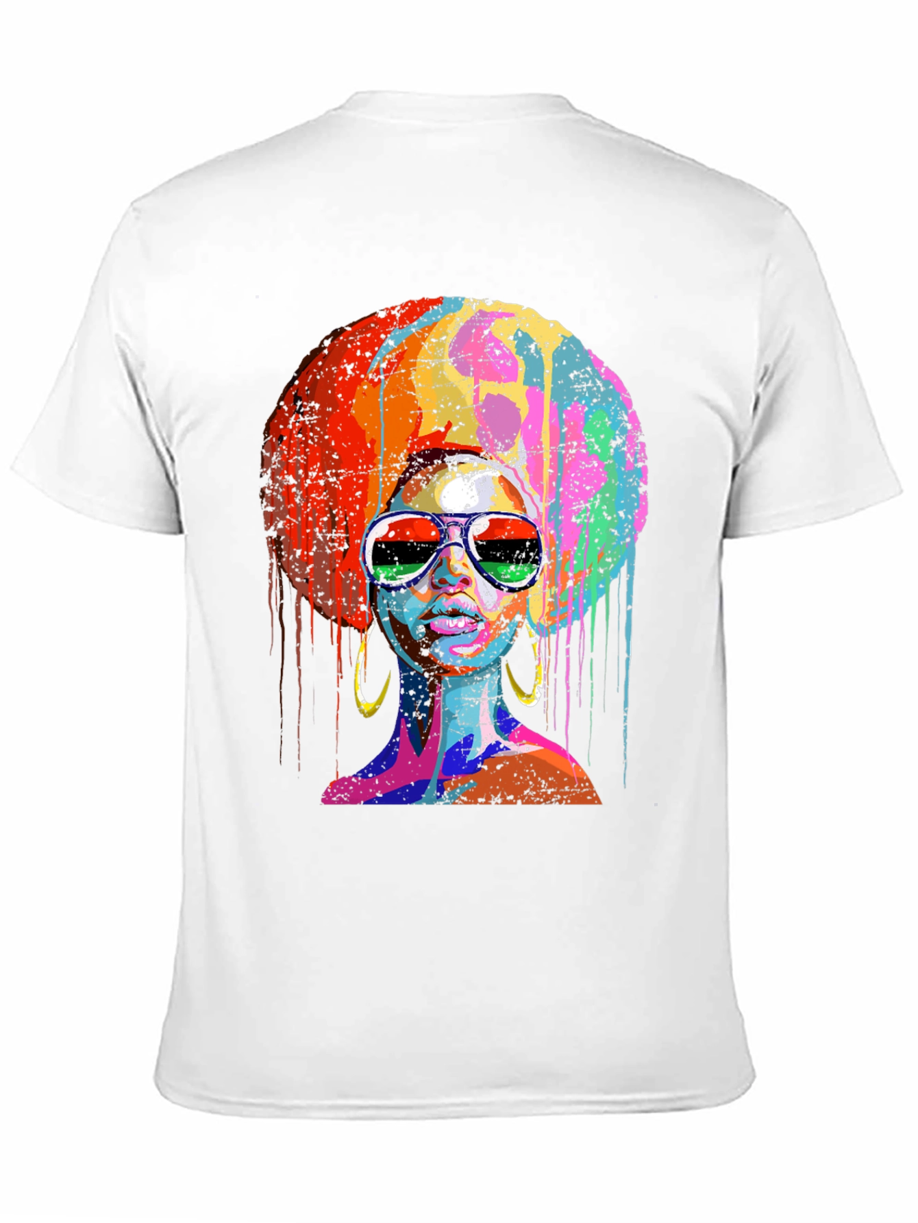 Afro Queen Graphic Tee - Black