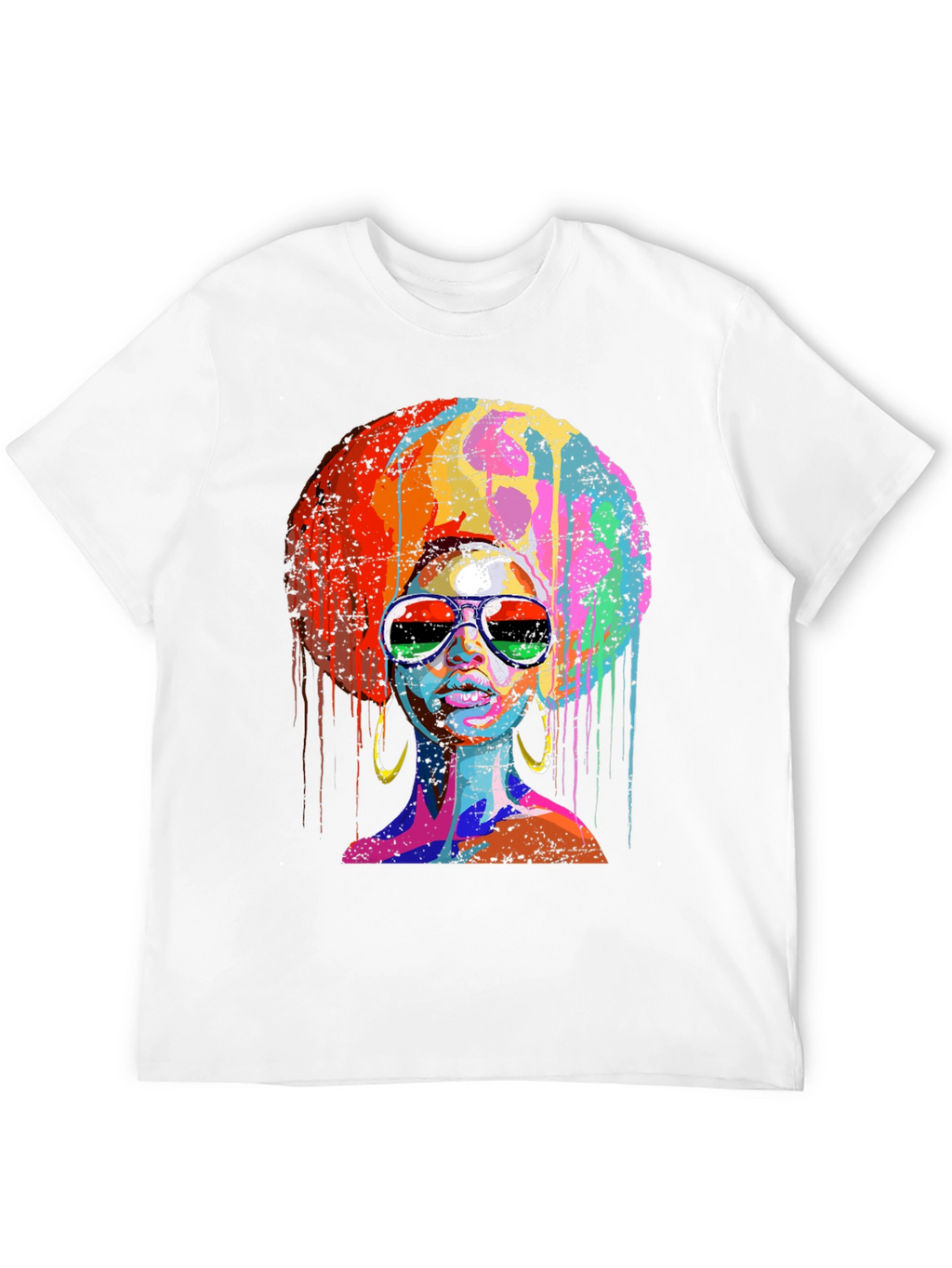 Afro Queen Graphic Tee - Black