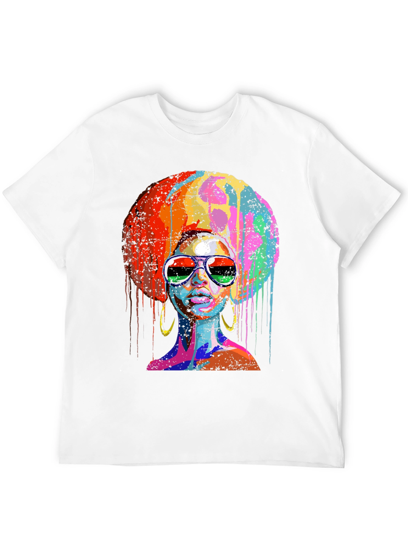 Afro Queen Graphic Tee - Black