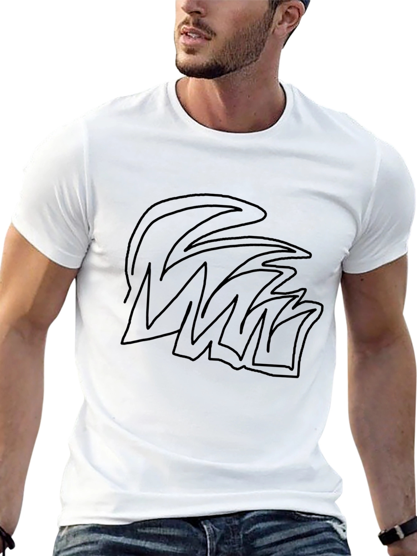Minimalist Graphic Tee - Black