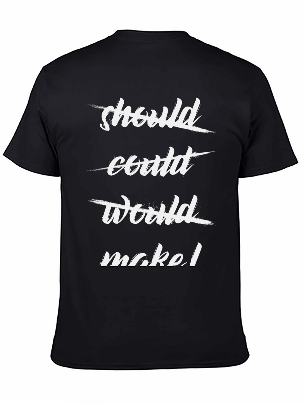 Inspirational Slogan Graphic Tee - Make It Happen!