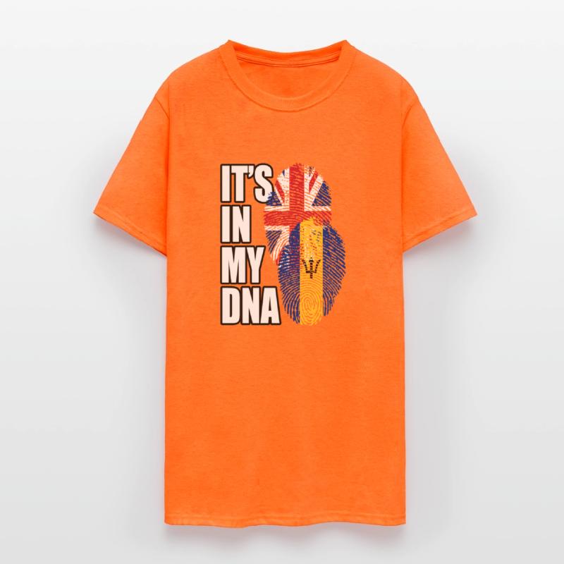 Barbadian And British Mix Heritage DNA Flag