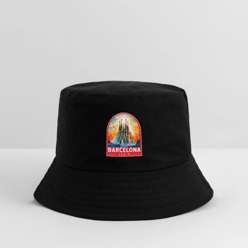 Barcelona Spain Travel Art Emblem