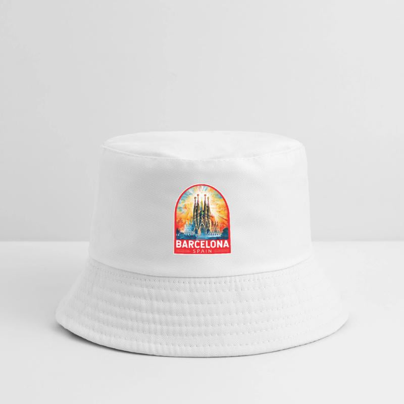 Barcelona Spain Travel Art Emblem