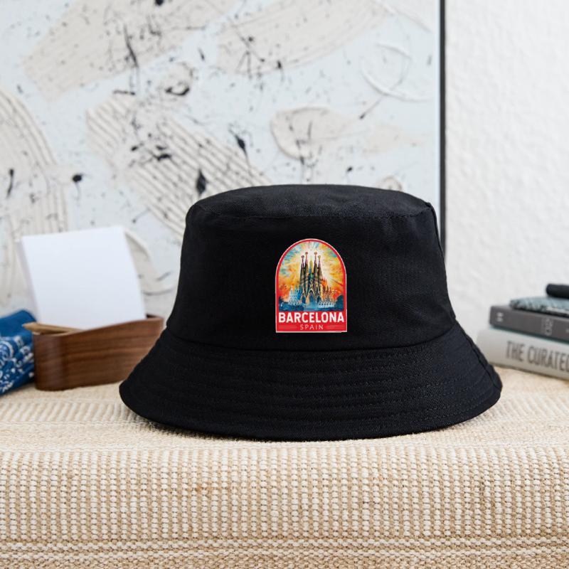 Barcelona Spain Travel Art Emblem