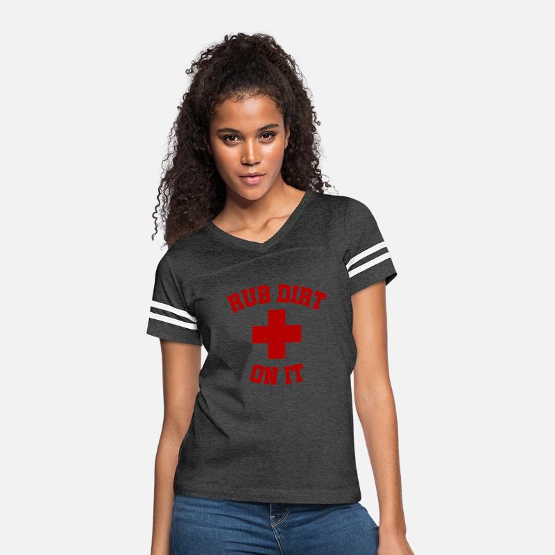 Baseball Inspired Rub Dirt On It First Aid Shirt