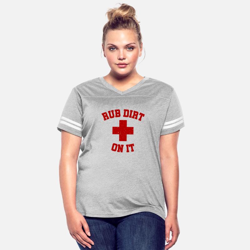 Baseball Inspired Rub Dirt On It First Aid Shirt