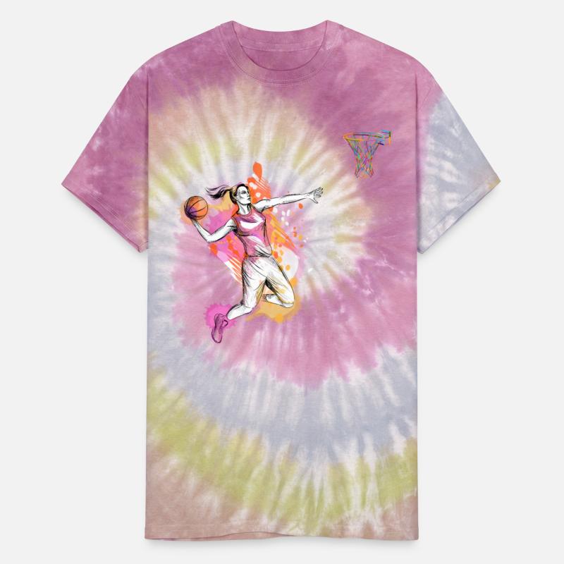 Basketball Girl DIY Vintage Color Girl Basketball