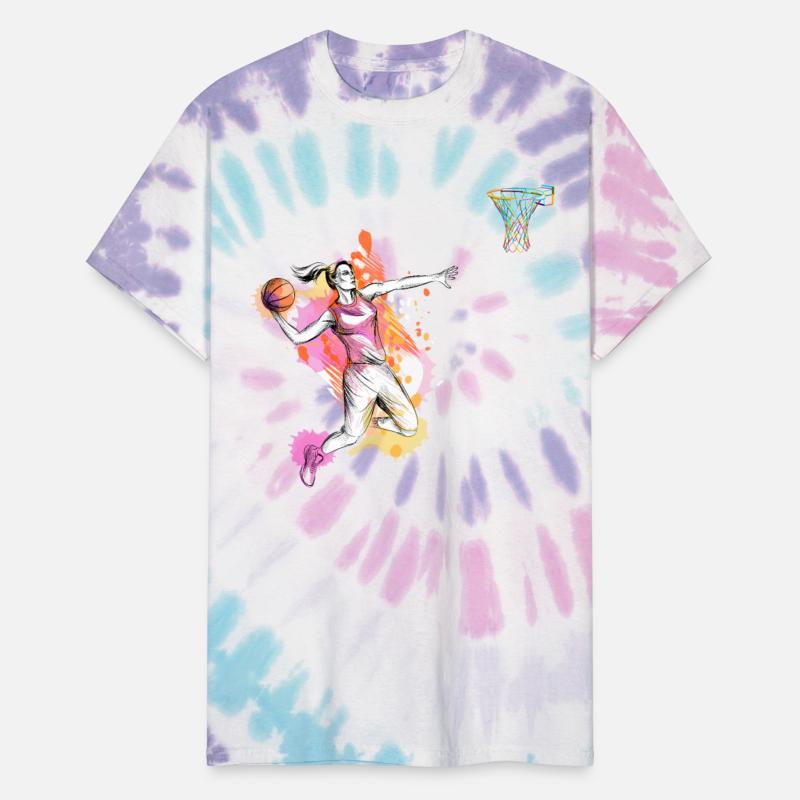 Basketball Girl DIY Vintage Color Girl Basketball