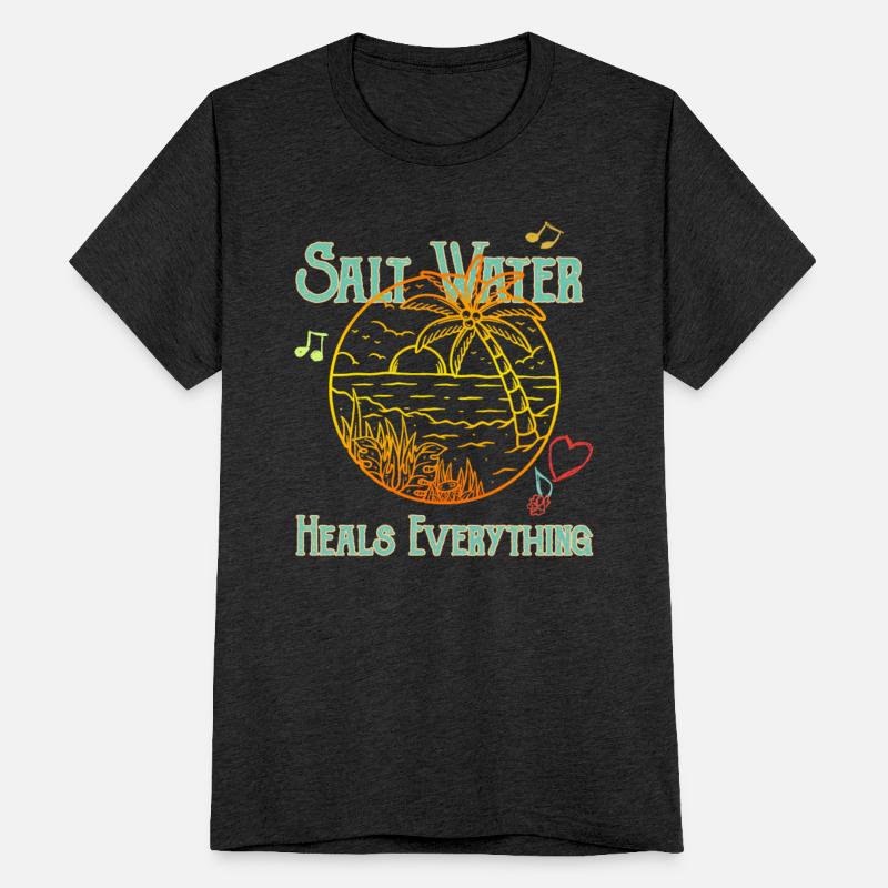 Beach Lover Shirt, Saltwater Heals Everything