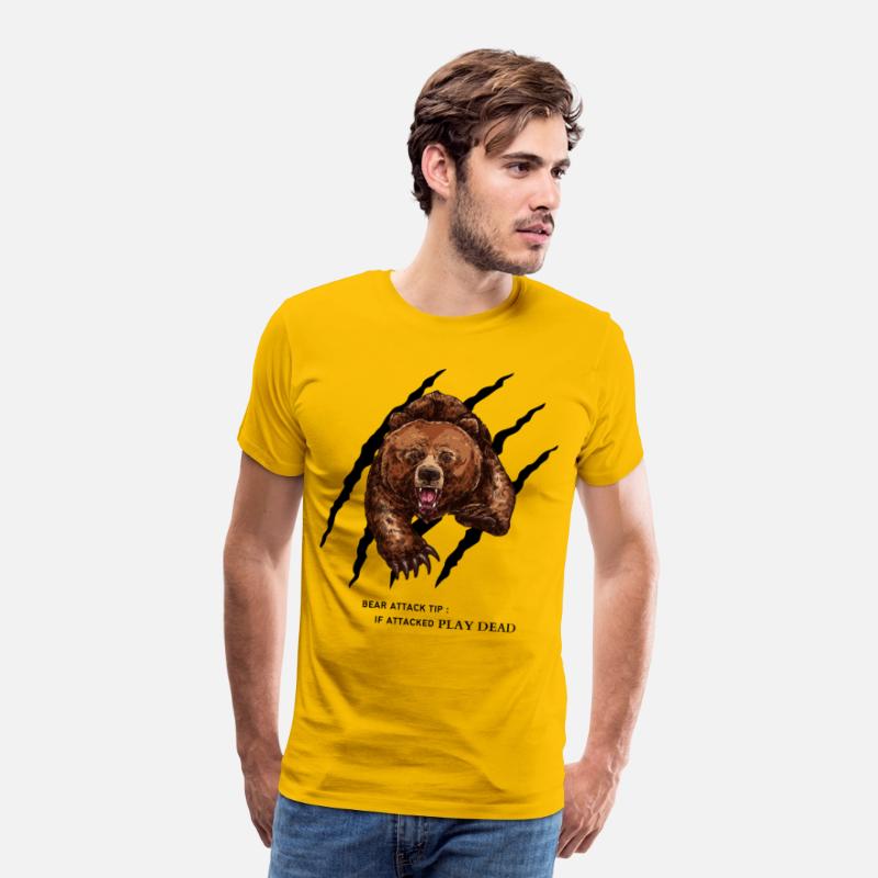 Bear attack tip T-Shirt Funny for men and women