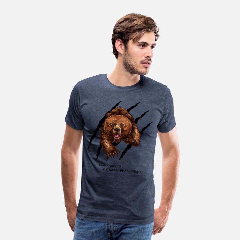 Bear attack tip T-Shirt Funny for men and women