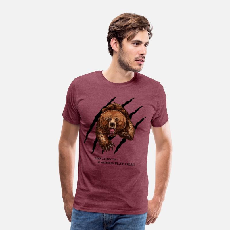 Bear attack tip T-Shirt Funny for men and women