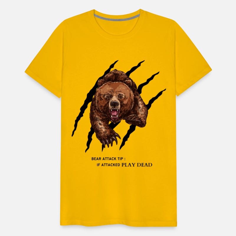 Bear attack tip T-Shirt Funny for men and women