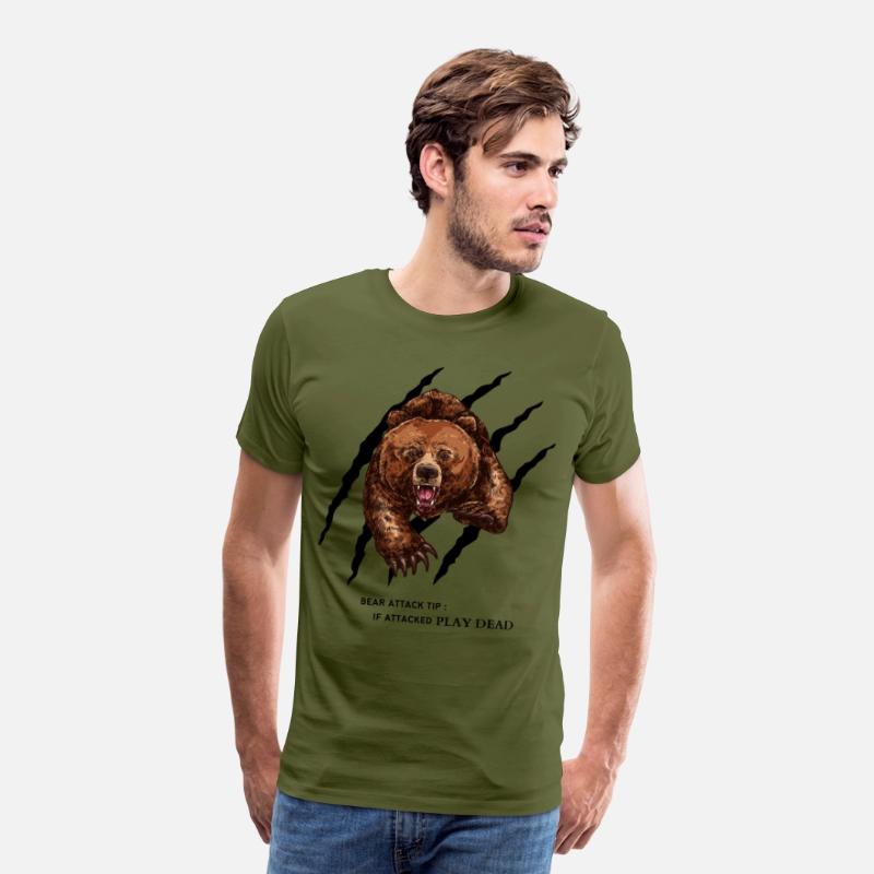 Bear attack tip T-Shirt Funny for men and women
