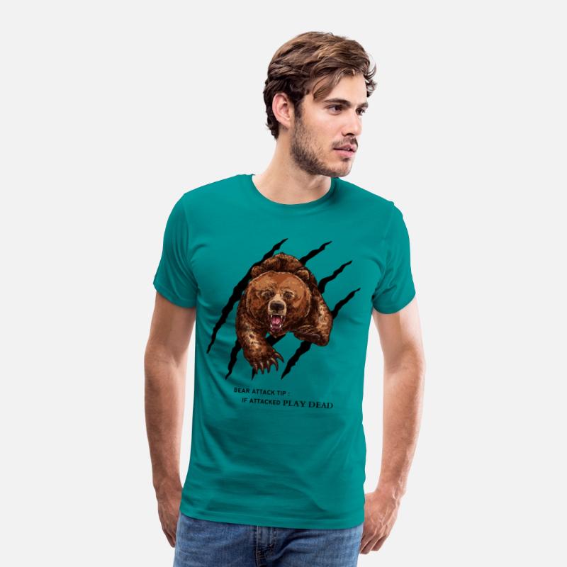 Bear attack tip T-Shirt Funny for men and women