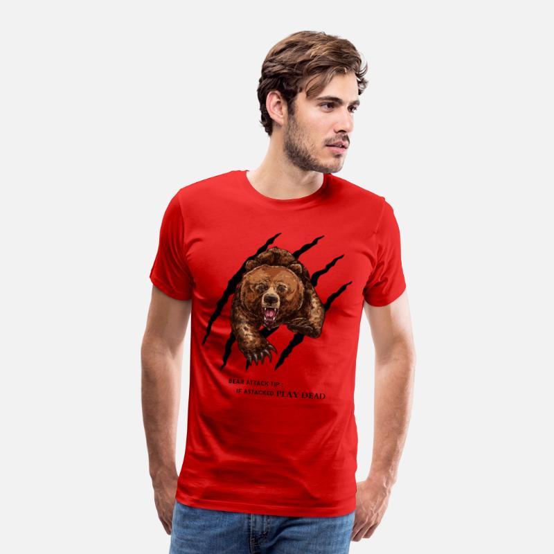 Bear attack tip T-Shirt Funny for men and women