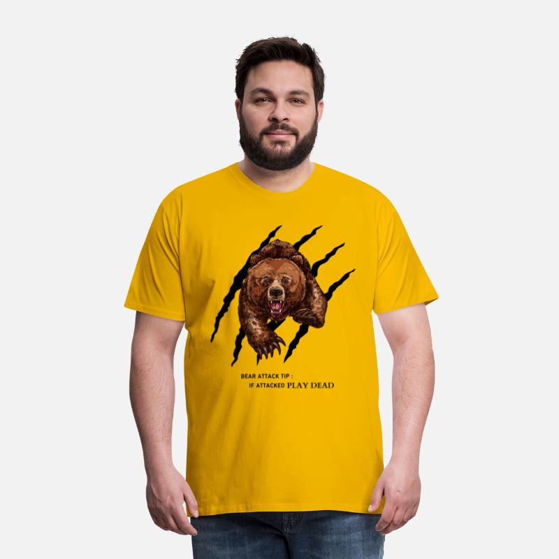 Bear attack tip T-Shirt Funny for men and women