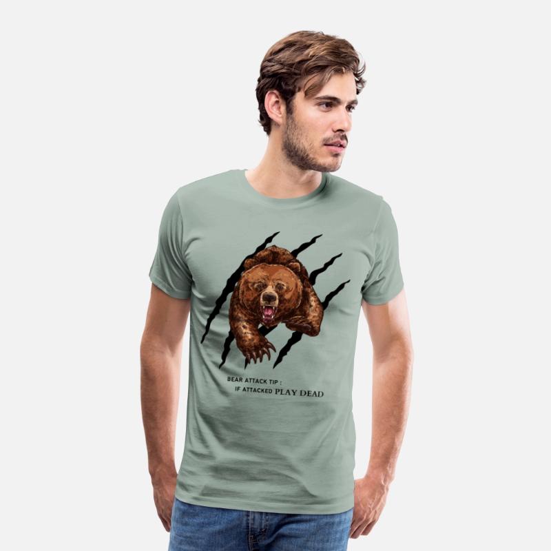Bear attack tip T-Shirt Funny for men and women