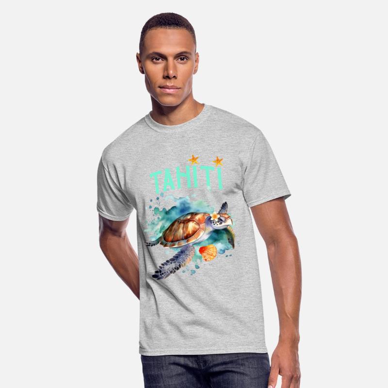 Beautiful Tahiti Polynesia Sea Turtle