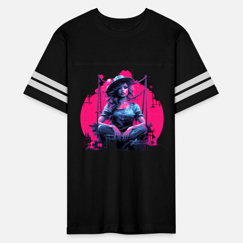 Beautiful Woman By The Sea In Pin Up Style