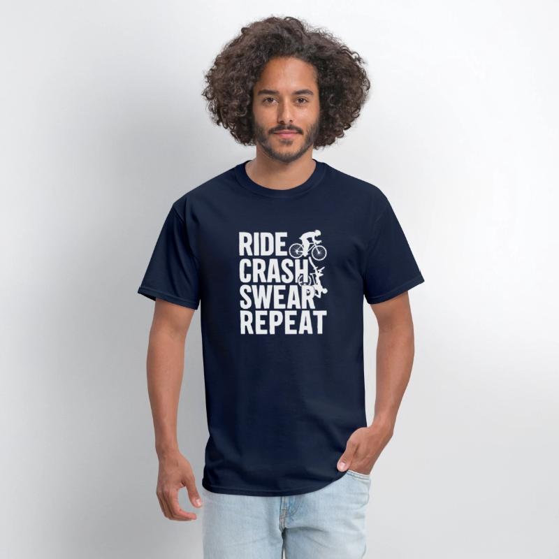 Bike Cycling Lover Crash Repeat Bicycle Cyclist