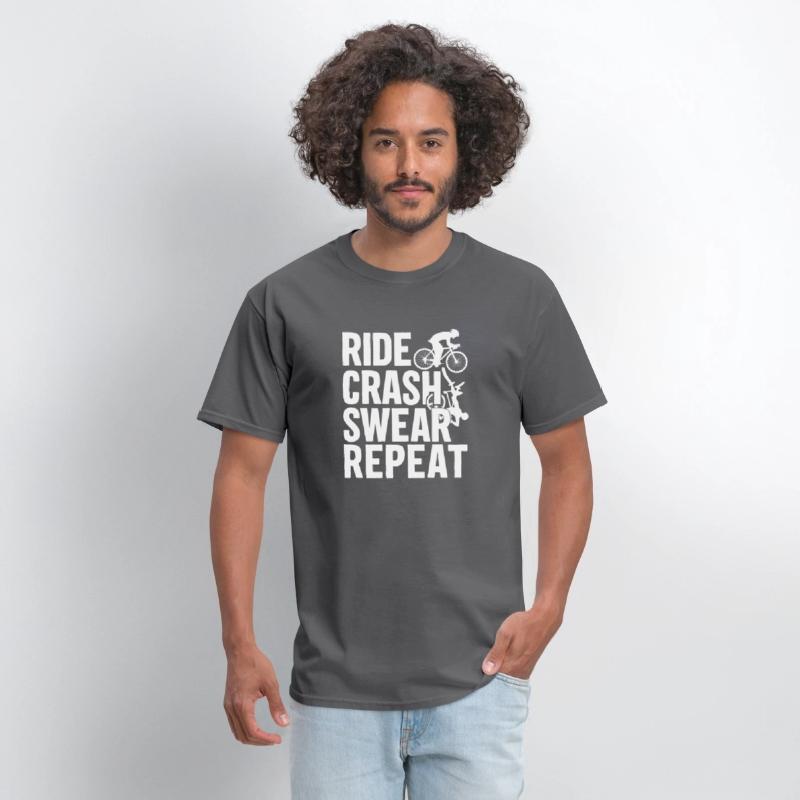 Bike Cycling Lover Crash Repeat Bicycle Cyclist