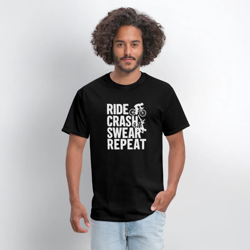 Bike Cycling Lover Crash Repeat Bicycle Cyclist