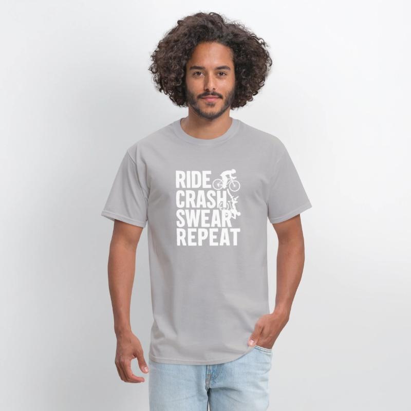 Bike Cycling Lover Crash Repeat Bicycle Cyclist