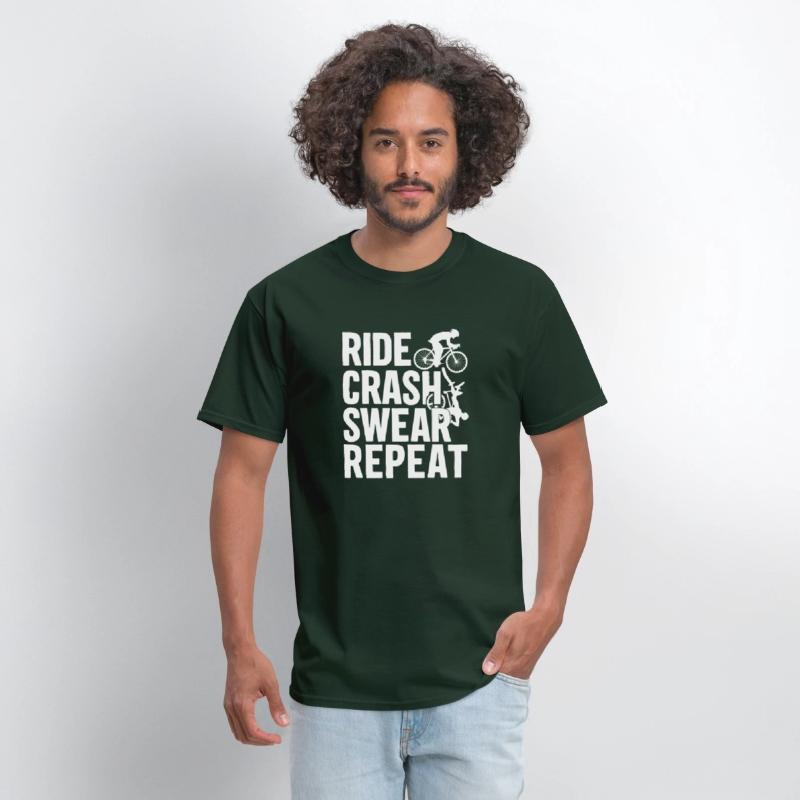 Bike Cycling Lover Crash Repeat Bicycle Cyclist