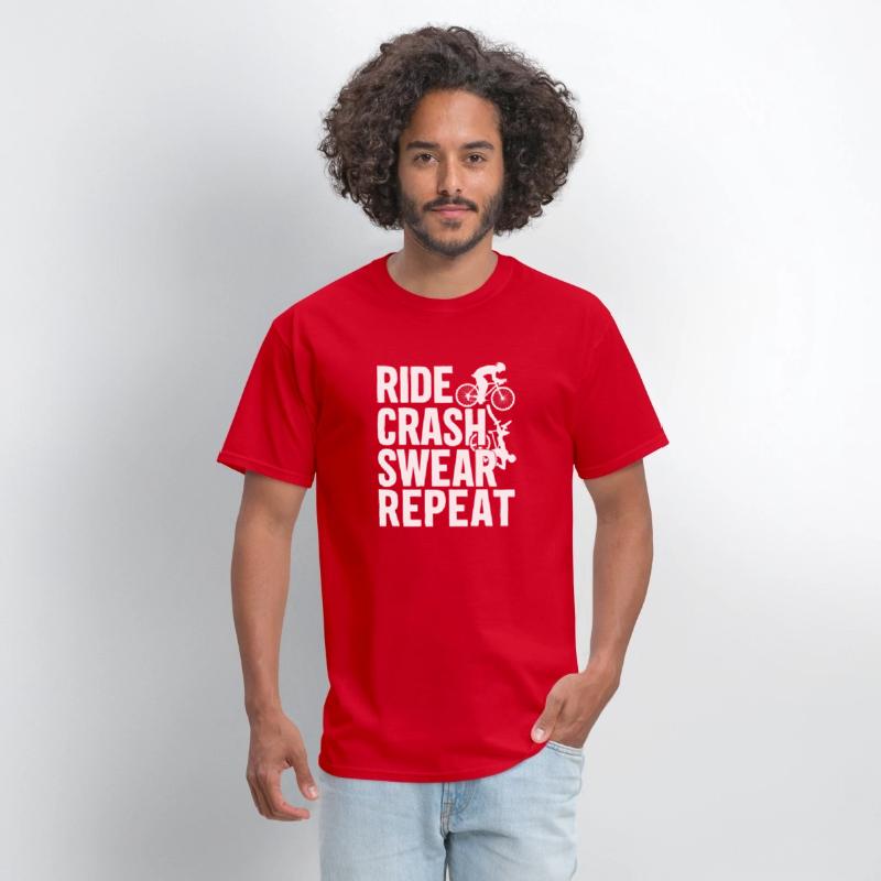 Bike Cycling Lover Crash Repeat Bicycle Cyclist