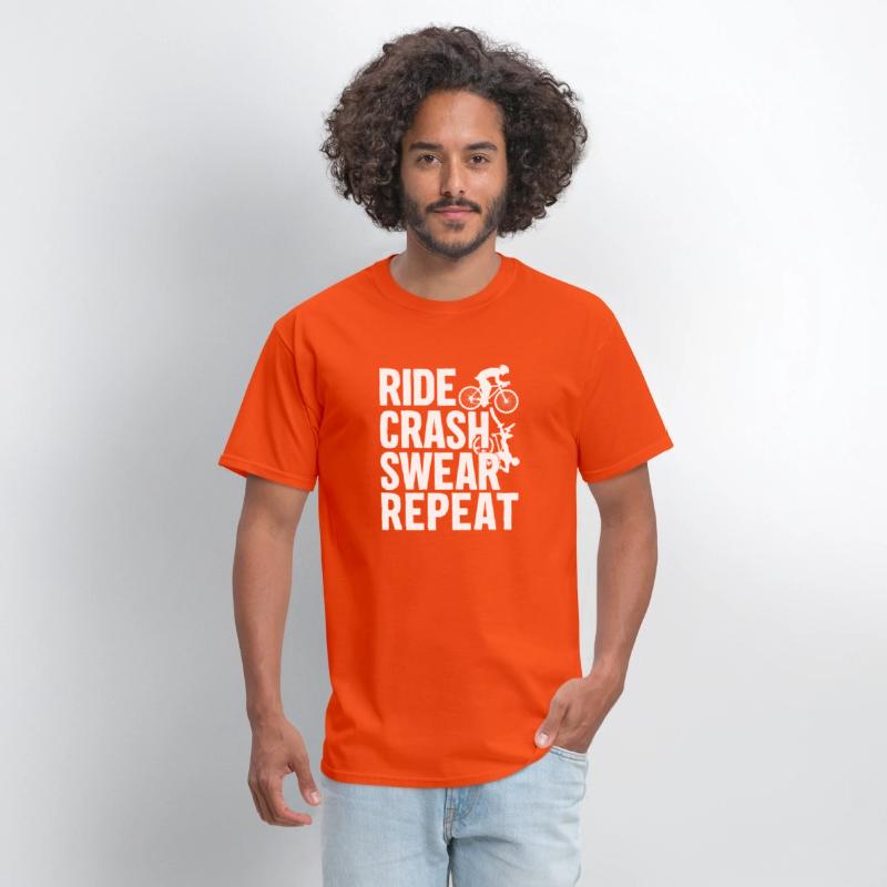 Bike Cycling Lover Crash Repeat Bicycle Cyclist