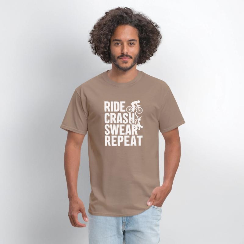 Bike Cycling Lover Crash Repeat Bicycle Cyclist