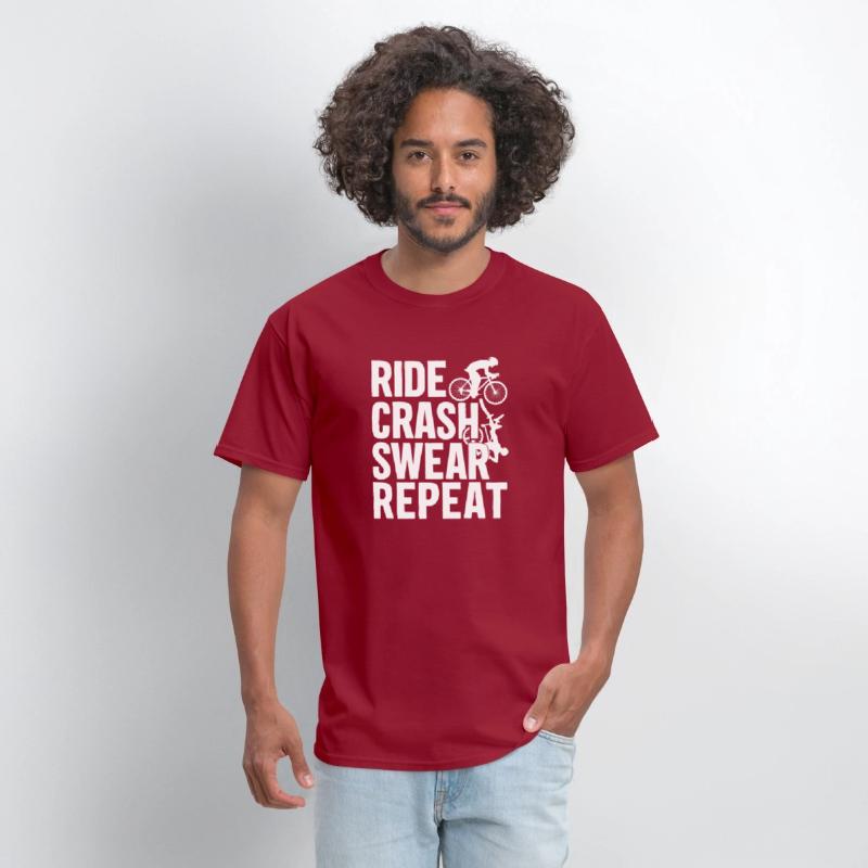 Bike Cycling Lover Crash Repeat Bicycle Cyclist