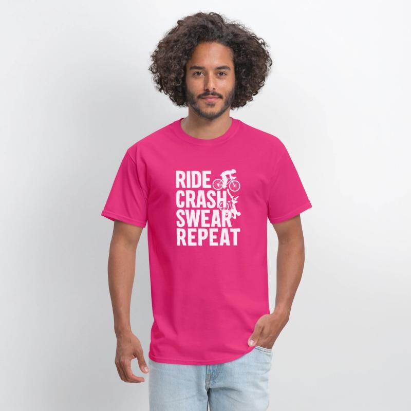 Bike Cycling Lover Crash Repeat Bicycle Cyclist