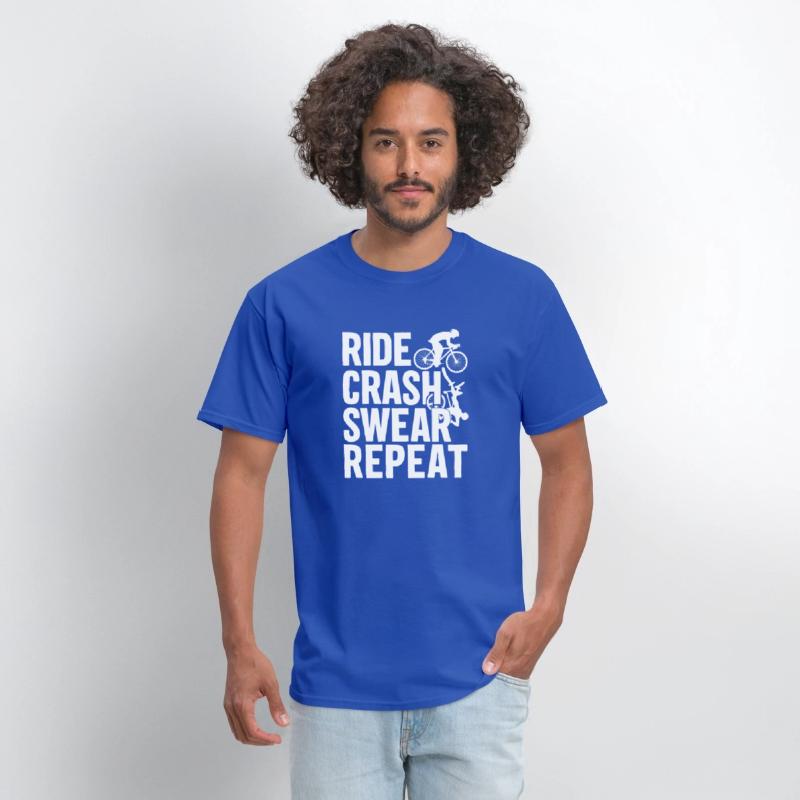 Bike Cycling Lover Crash Repeat Bicycle Cyclist