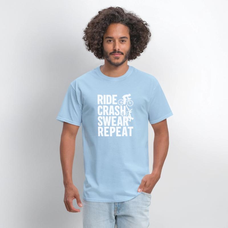 Bike Cycling Lover Crash Repeat Bicycle Cyclist