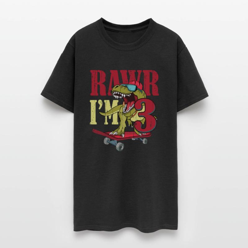 Birth Born Age 3 Years Old Dinosaur Skateboard