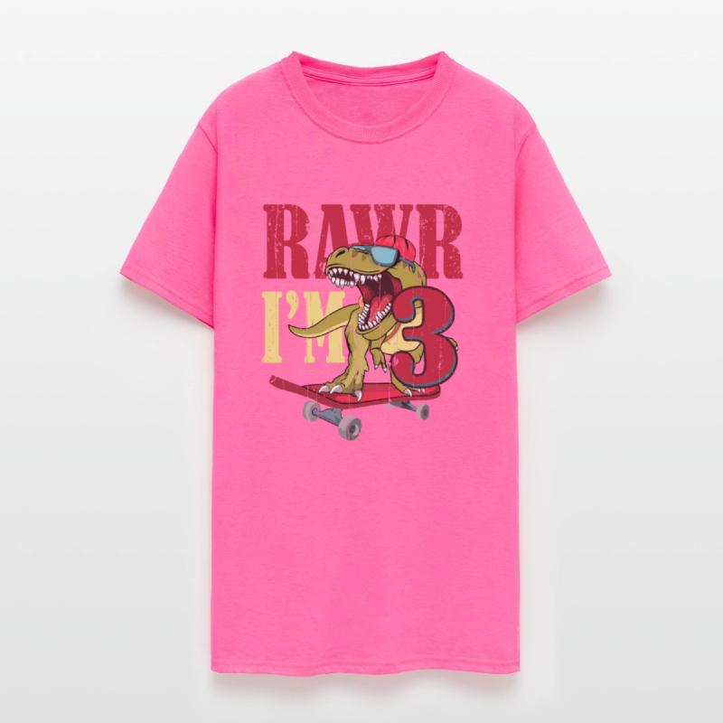 Birth Born Age 3 Years Old Dinosaur Skateboard