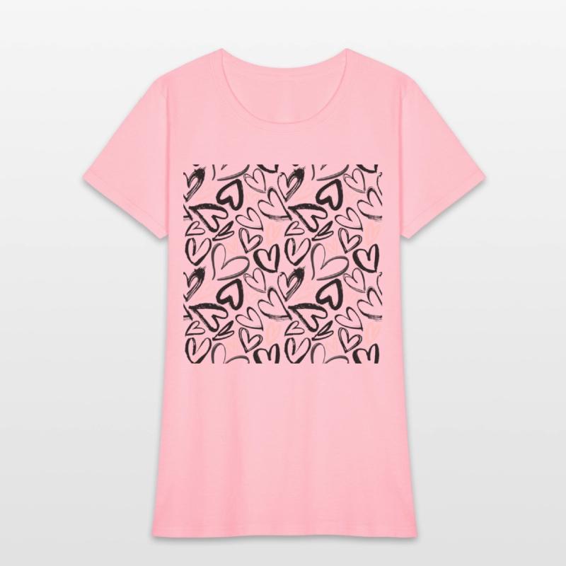 Black And Pink hearts