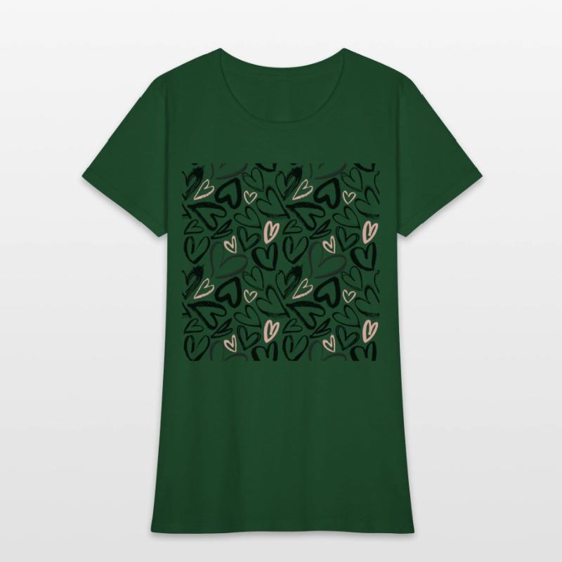 Black And Pink hearts