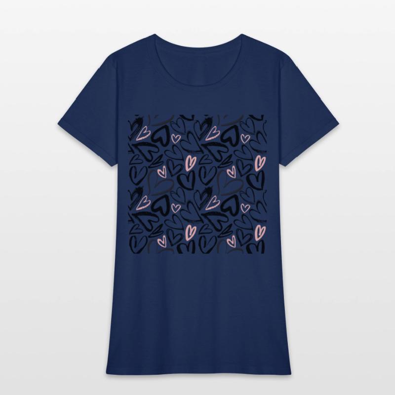 Black And Pink hearts