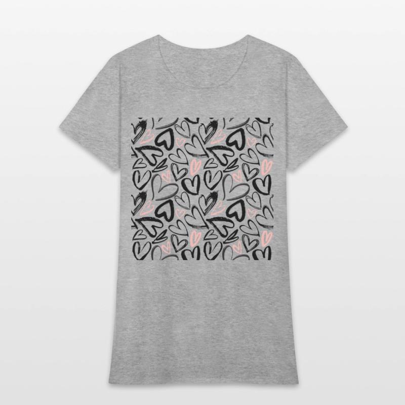 Black And Pink hearts